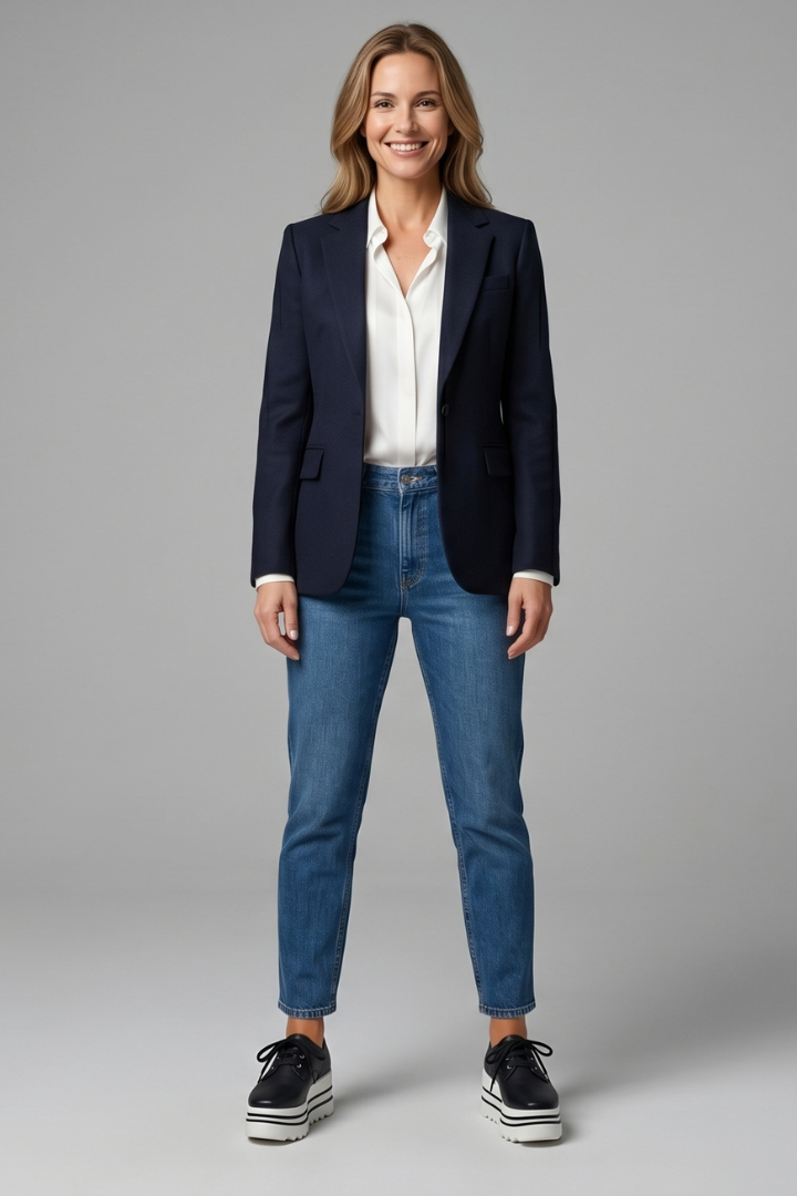 Women's Oxford Shoes with Low Hee for Office Wear