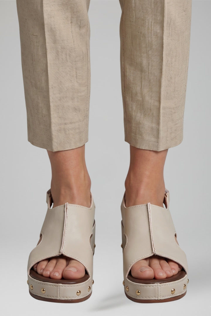 Women's Platform Sandals with Cushioned Footbed and Straps