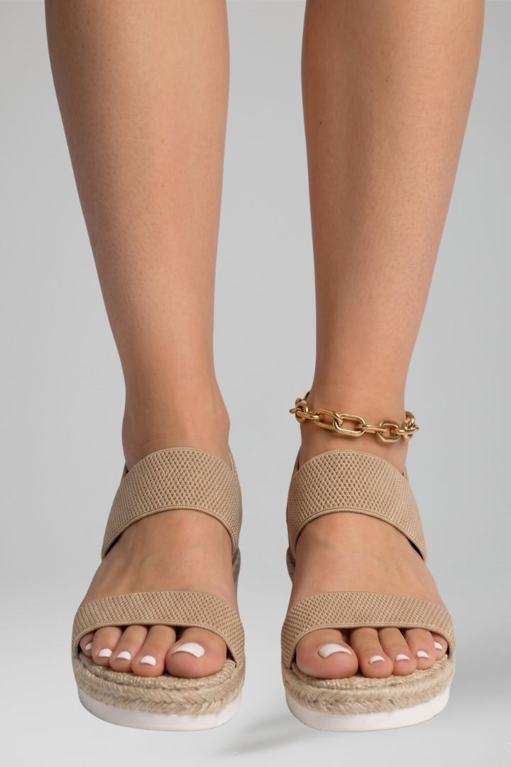 Women's Platform Sandals with Cushioned Insole and Elevated Sole