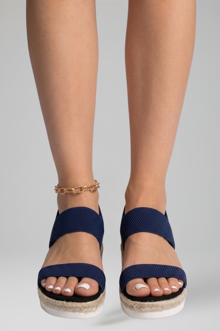 Women's Platform Sandals with Cushioned Insole and Elevated Sole