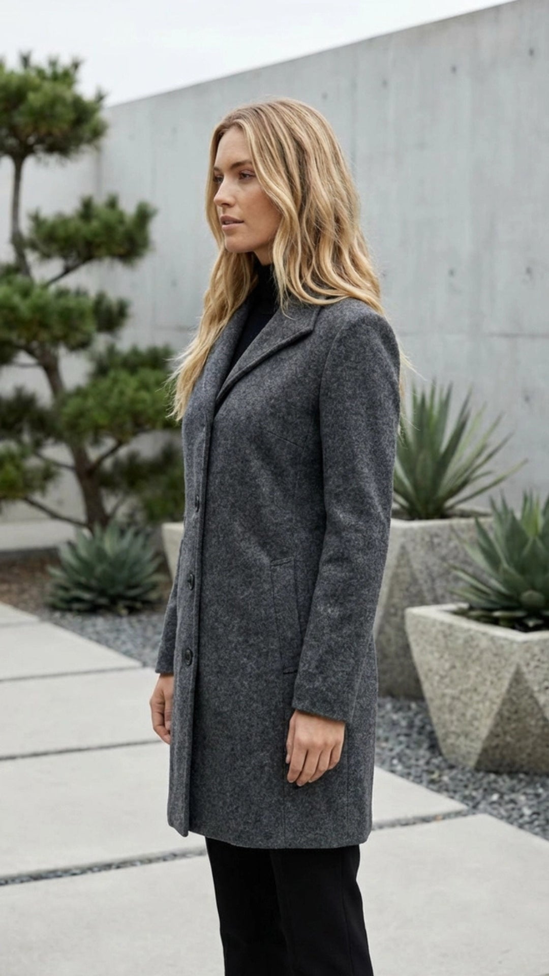 Women’s Button-Up Long Coat