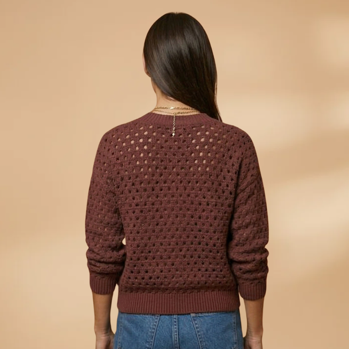 Women's Cardigan with zip fastening and cutout details