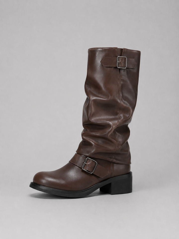 Women’s Knee-High Biker Boots
