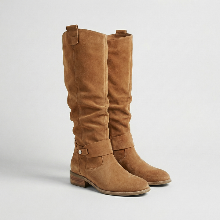 Women’s Knee High Suede Look Boots