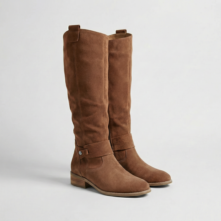 Women’s Knee High Suede Look Boots