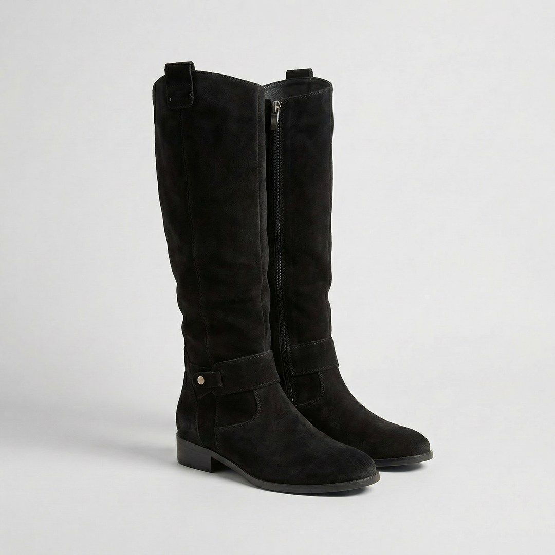 Women’s Knee High Suede Look Boots