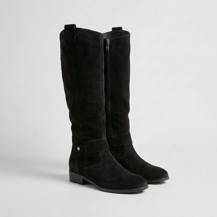 Women’s Knee High Suede Look Boots