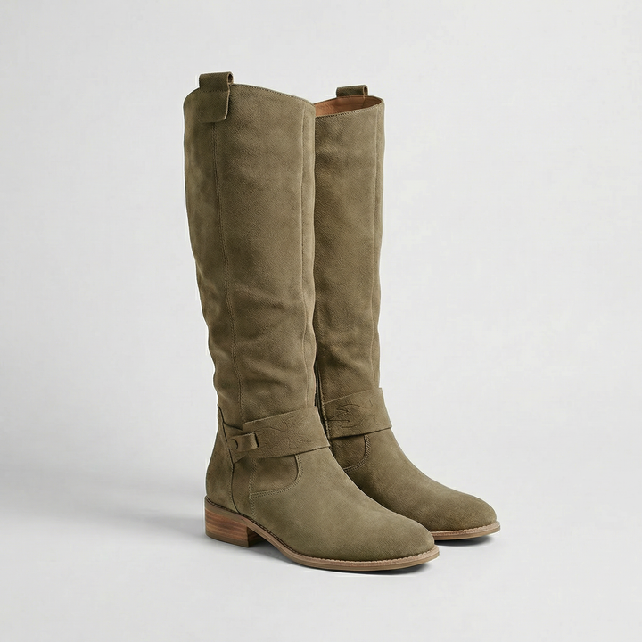 Women’s Knee High Suede Look Boots