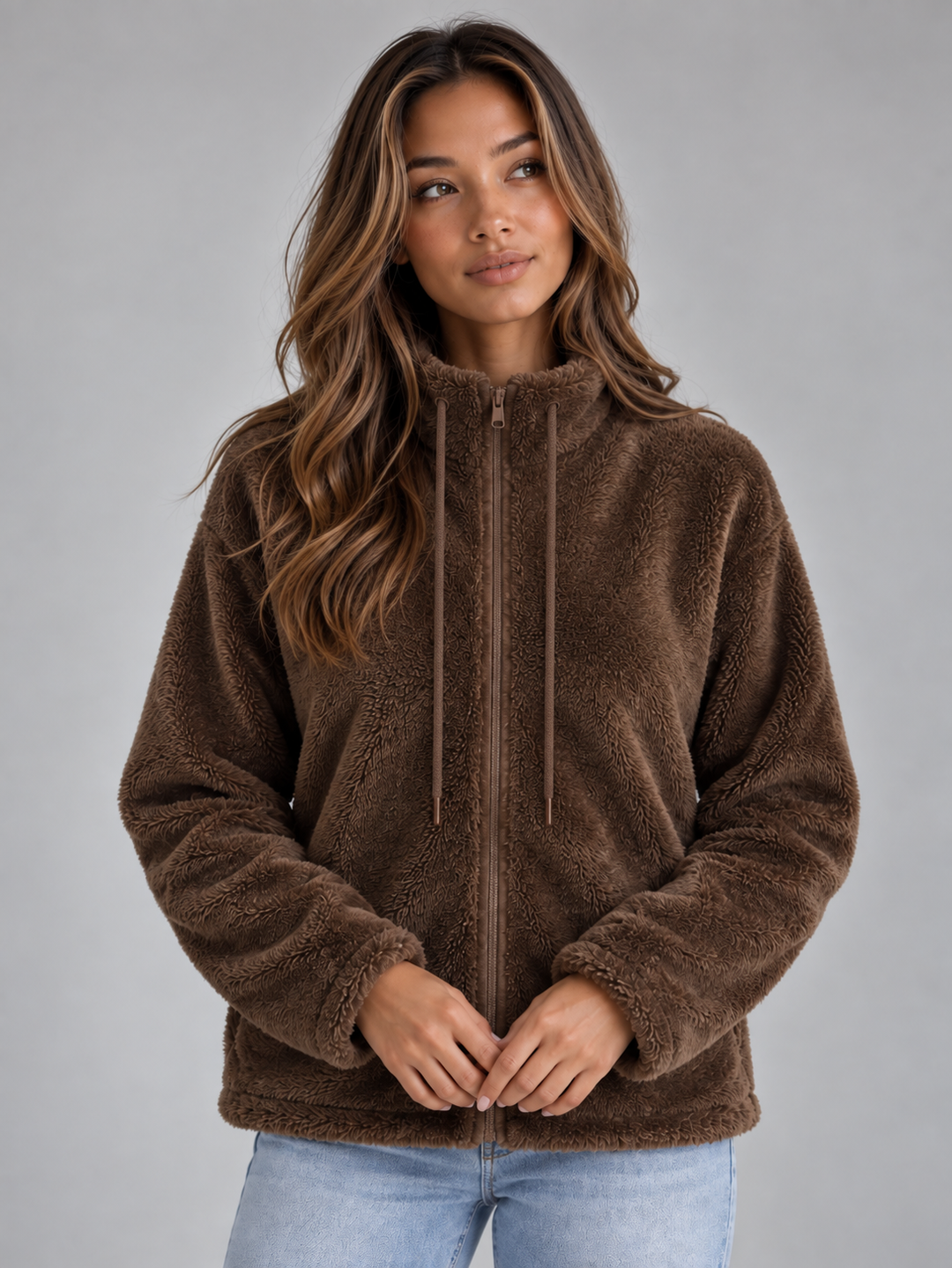 Women’s Teddy Fleece Zip-Up Jacket