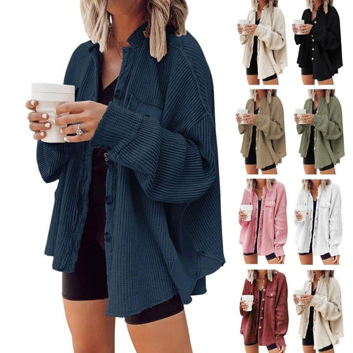 Livia - Trendy Corduroy Button Jacket