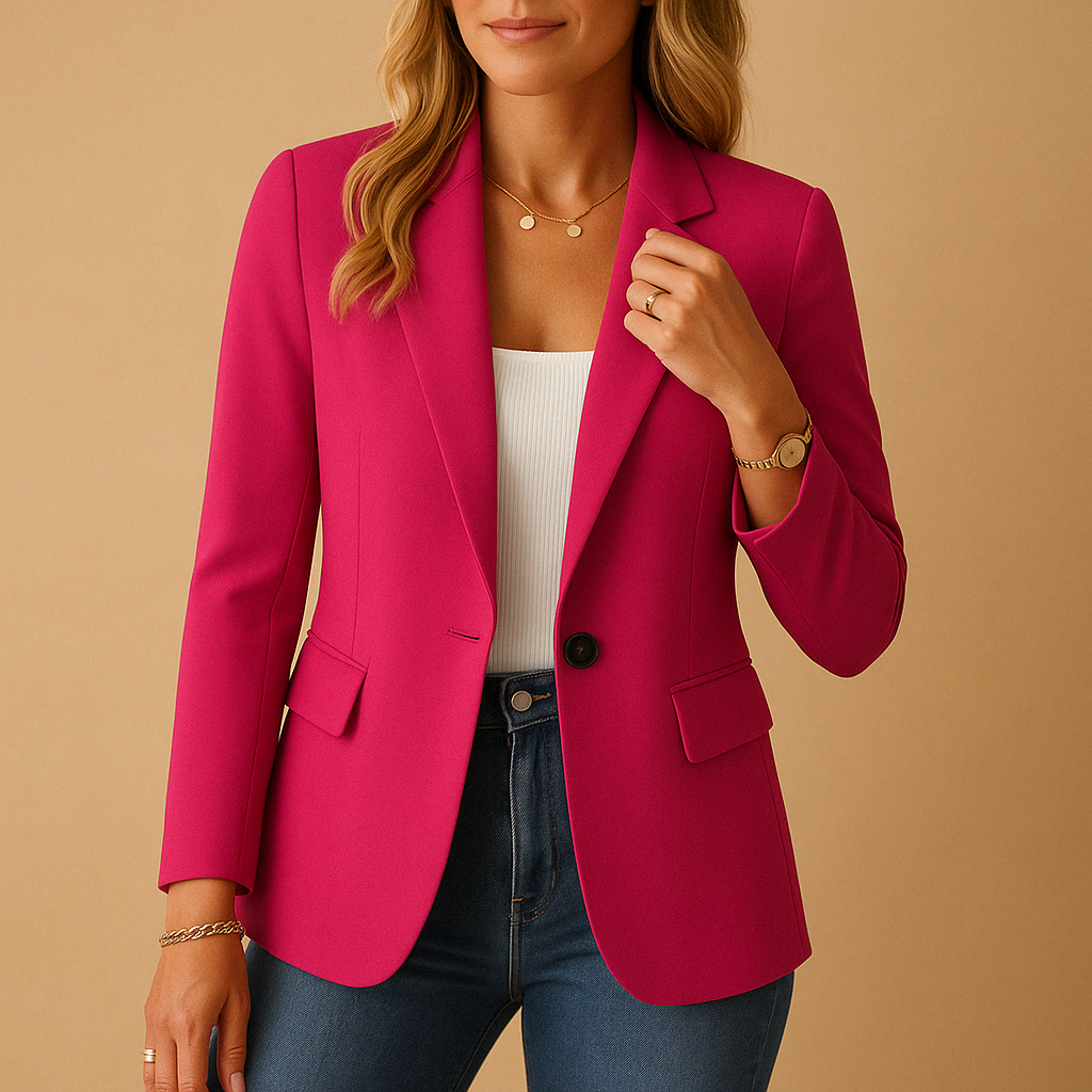 Women's Tailored Blazer – Suitable for Work and Casual Use