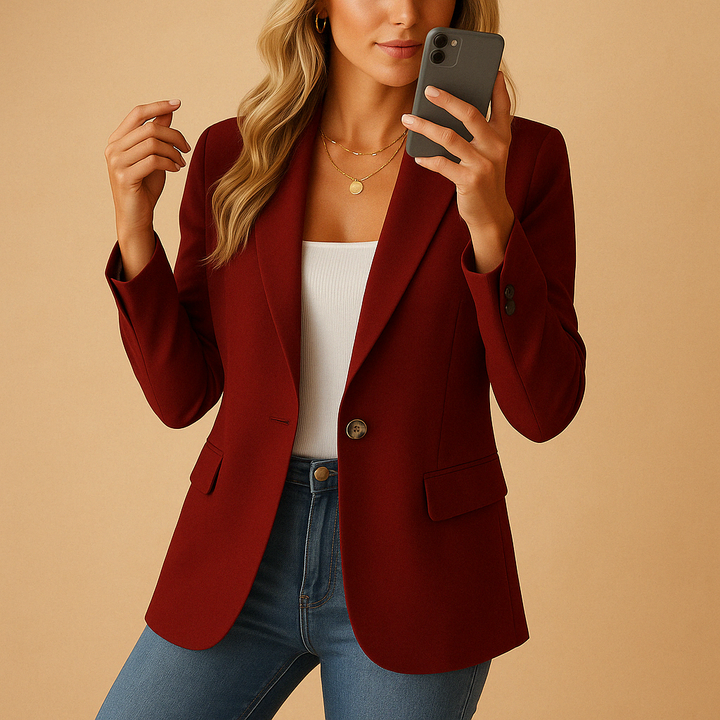 Women's Tailored Blazer – Suitable for Work and Casual Use