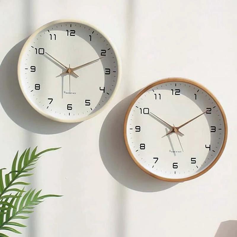 Wooden Wall Clock Scandinavian Design – Stylish Timepiece