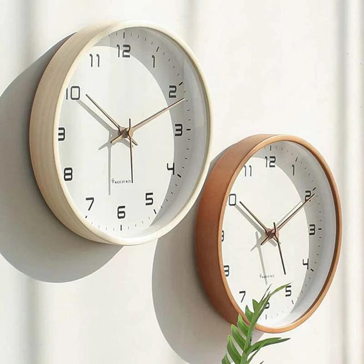 Wooden Wall Clock Scandinavian Design – Stylish Timepiece