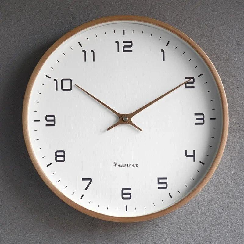 Wooden Wall Clock Scandinavian Design – Stylish Timepiece