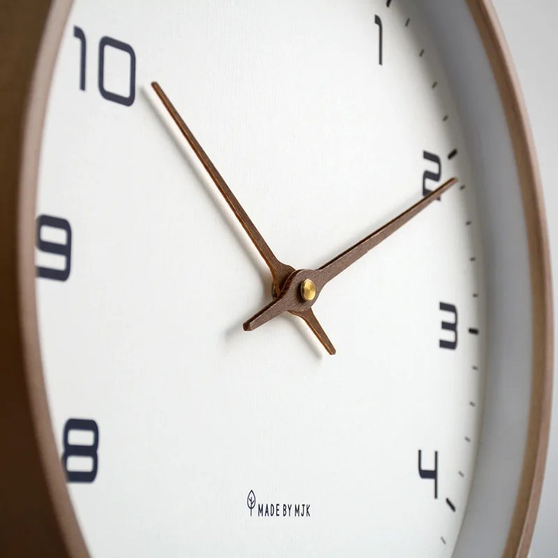 Wooden Wall Clock Scandinavian Design – Stylish Timepiece