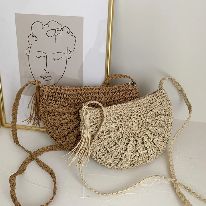 Eirinora | Crocheted Shoulder Bag in Bohemian Style