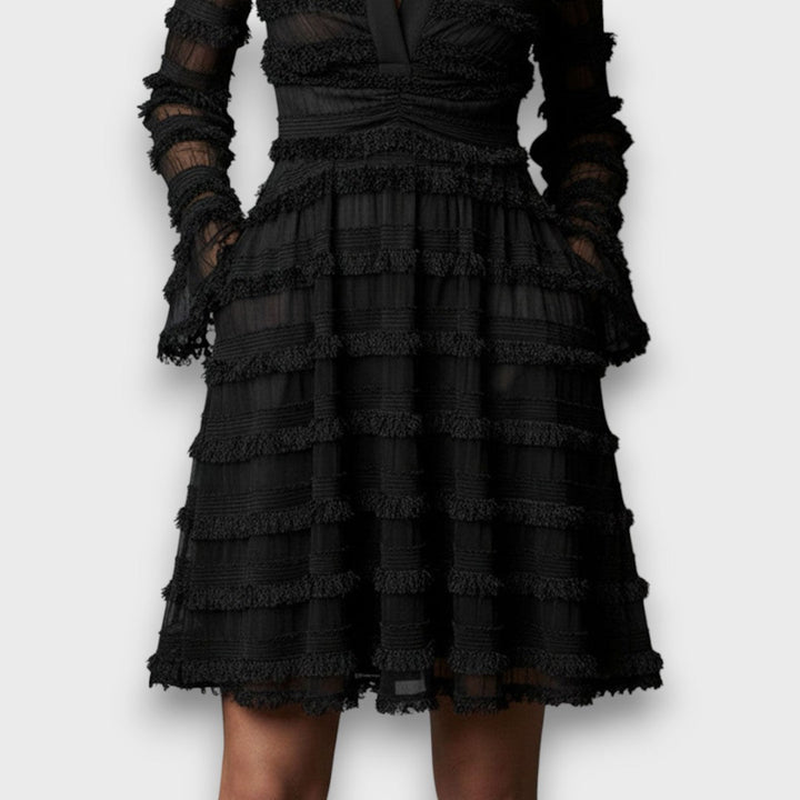 Parisa™  |  Lace Detailed Midi Dress