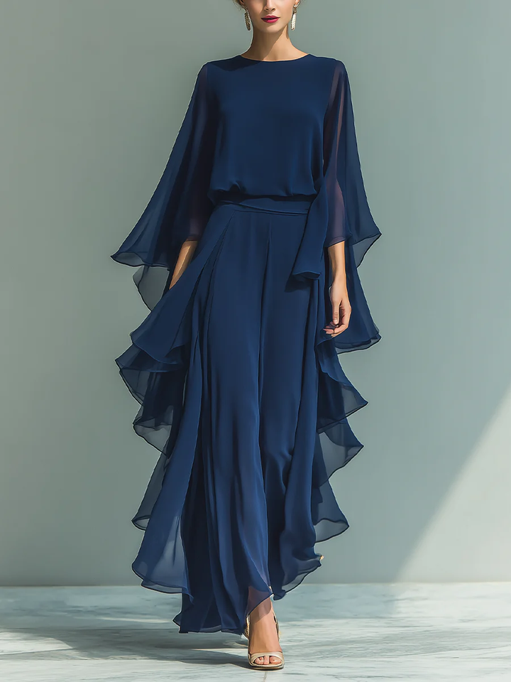 CHIFFON PANT SET FOR WOMEN