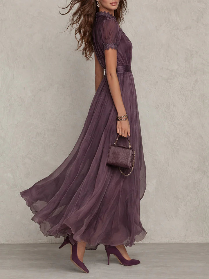 Emma & Rose Cape Town Kelly maxi dress in vibrant yellow with flowing fabric and elegant design, perfect for summer occasions.