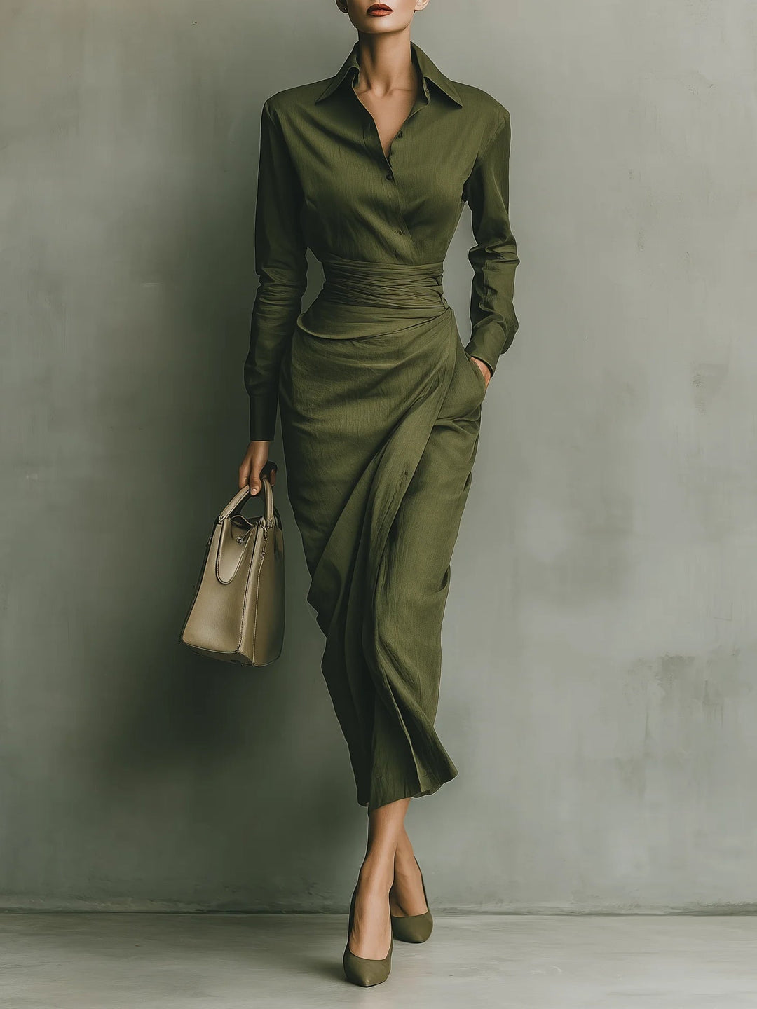 Narelle™ | Stylish Tailored Wrap Dress