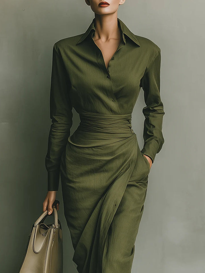 Narelle™ | Stylish Tailored Wrap Dress