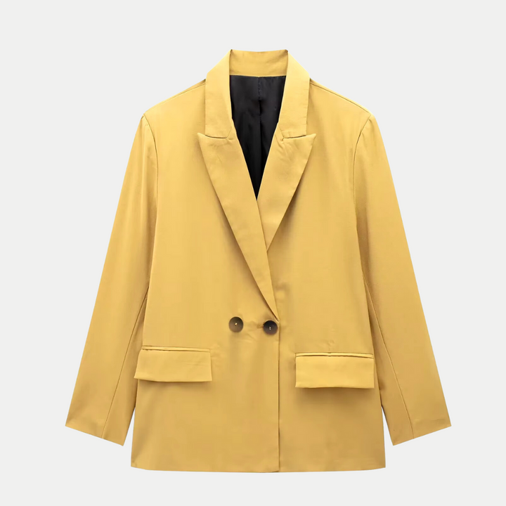 Elegant and Modern Women's Double-Breasted Blazer