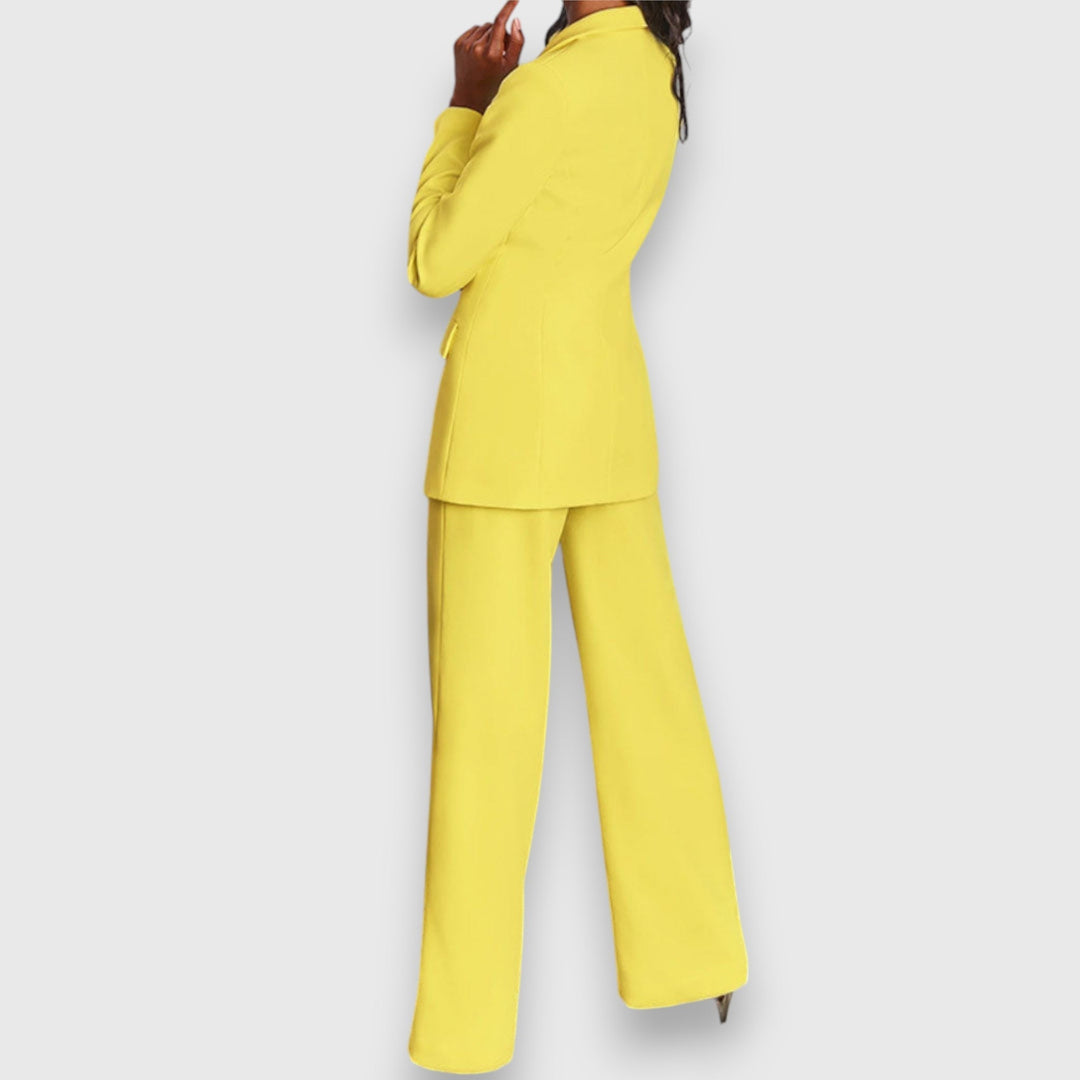 Women's Elegant Two-Piece Blazer & Trousers Set