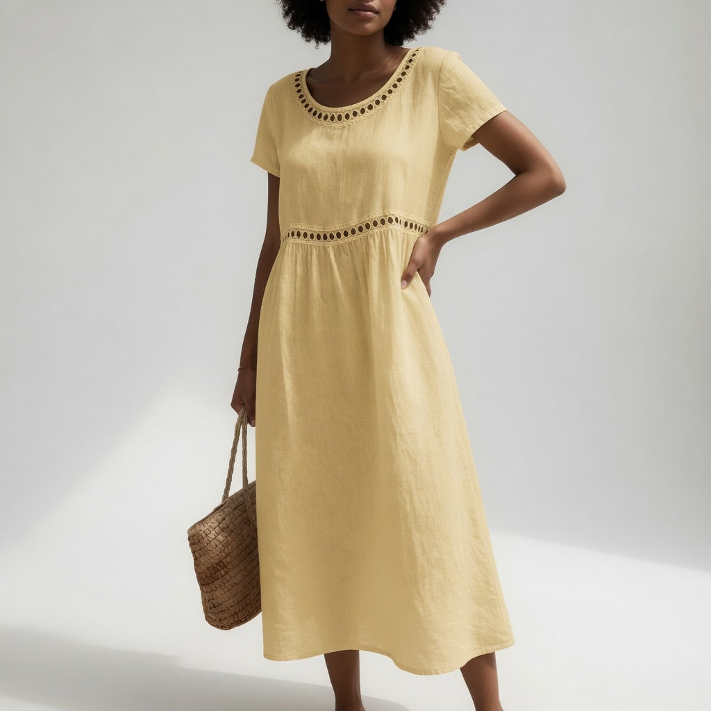 MODERN EMBROIDERED DRESS FOR WOMEN
