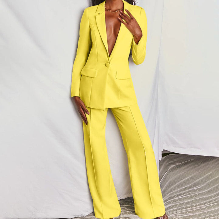 CHIC – Two-Piece Blazer and Pants Set for Women