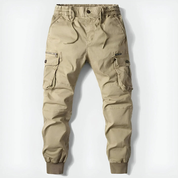 Cotton Cargo Pants for Men, view 4 - Elena Harper