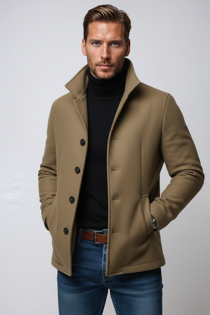 LAURENT MONACO | WINTER WOOL COAT FOR MEN