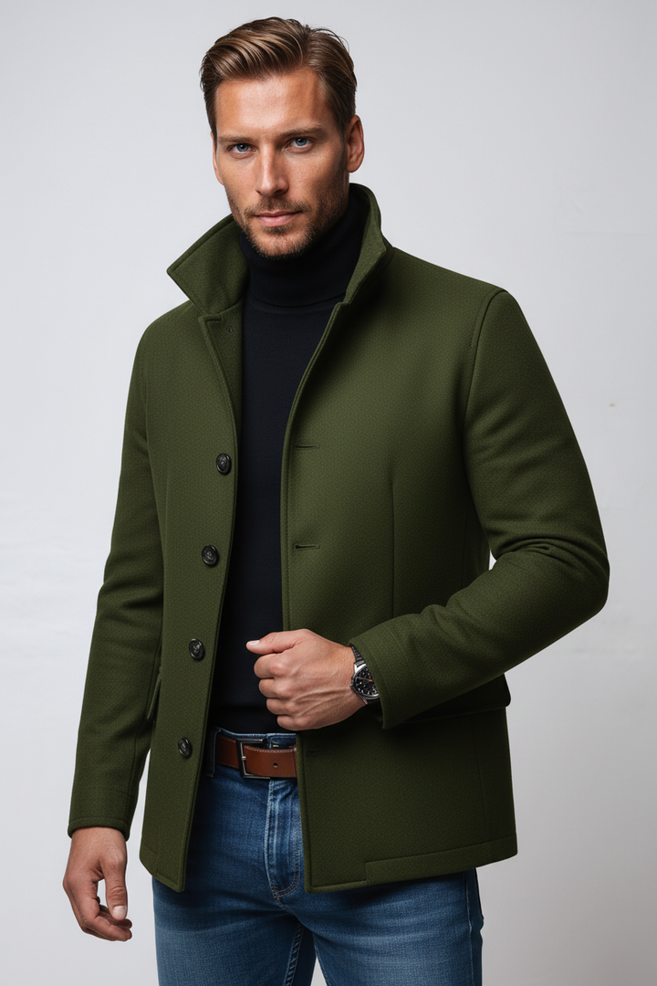 LAURENT MONACO | WINTER WOOL COAT FOR MEN