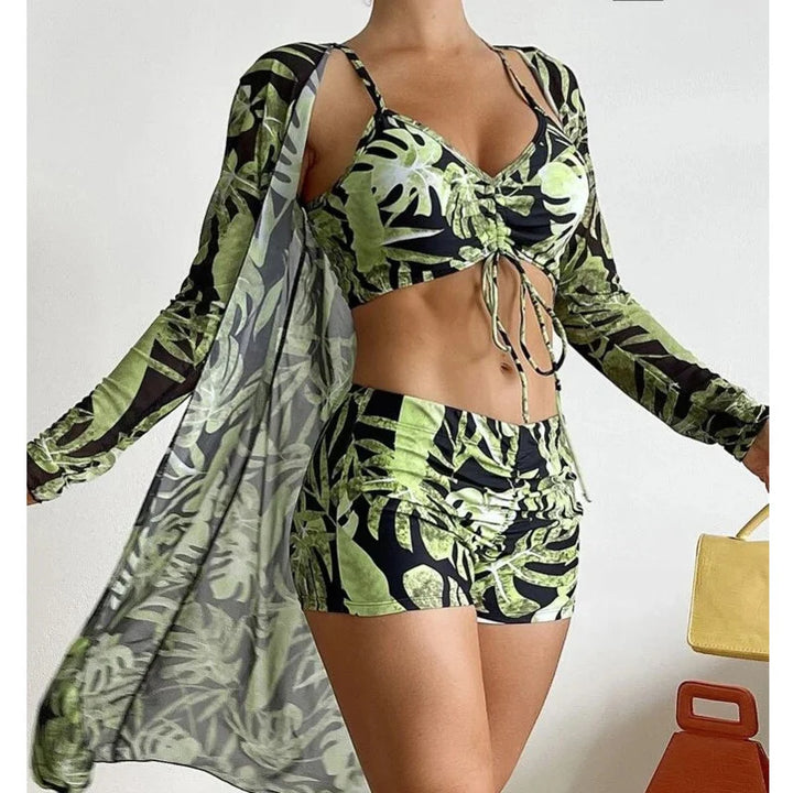 Olivia® | 3 in 1 - bikini top + pants + kimono