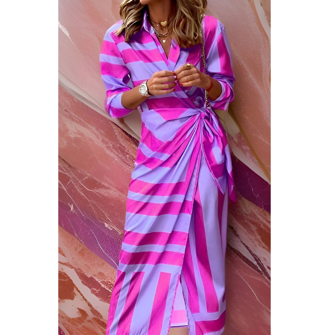 Dácil | Elegant Wrap Dress for Women with Belt