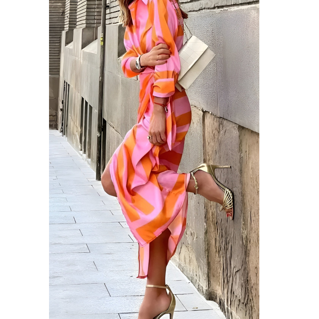 Dácil | Elegant Wrap Dress for Women with Belt