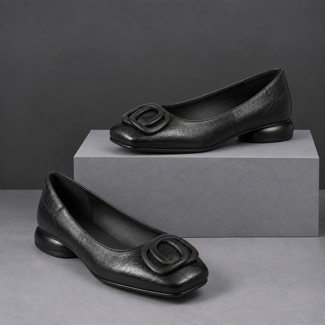BALLET FLATS WITH SQUARE TOE FOR WOMEN