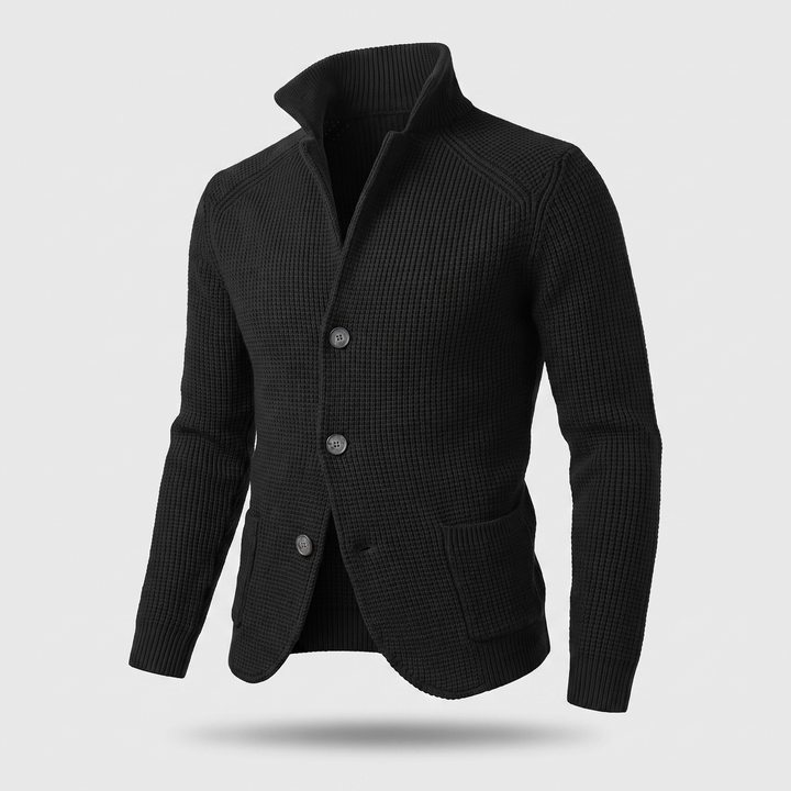 Felix Elegant and Versatile Knit Cardigan for Men, view 3 - Elena Harper
