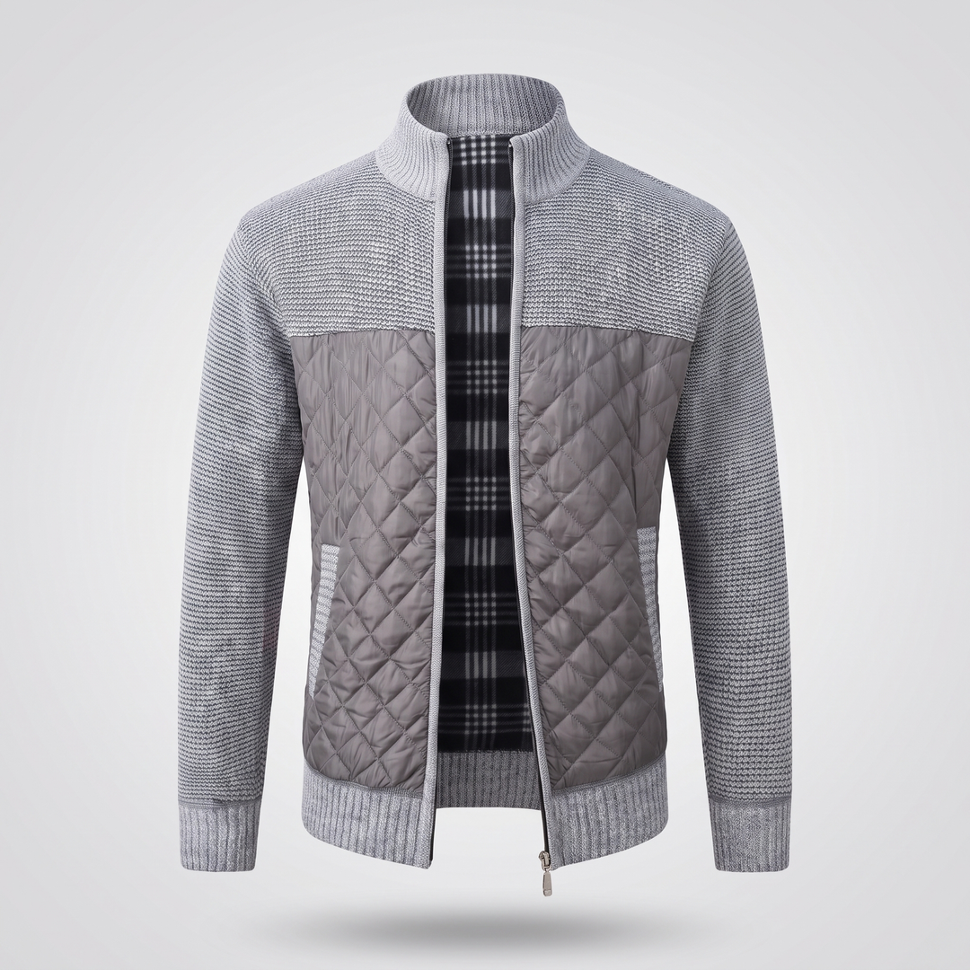 Maximilian | Elegant Quilted Jacket with Zipper