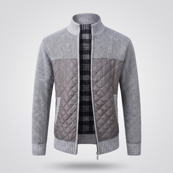 Maximilian | Elegant Quilted Jacket with Zipper