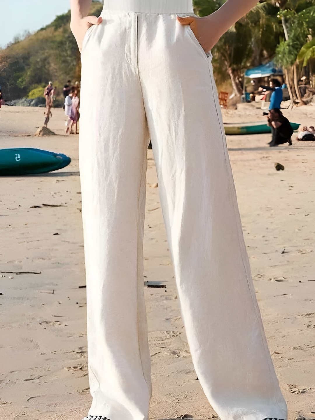Clara | Elegant and Airy Linen Wide-Leg Pants