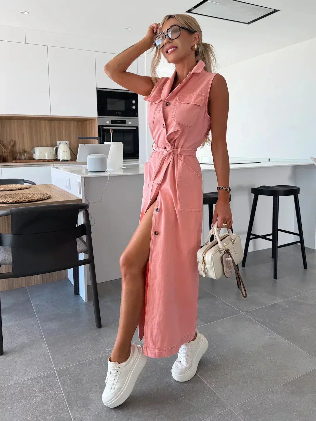 MODERN DENIM DRESS FOR WOMEN