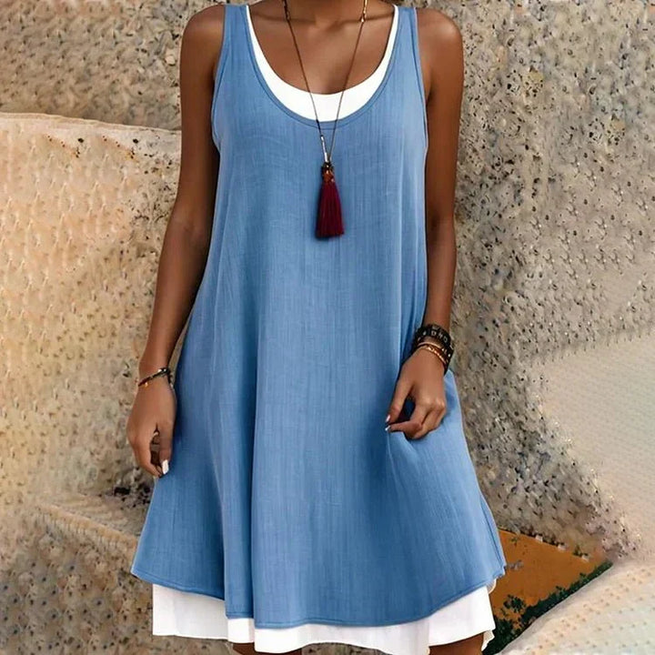 Cove Sleeveless Midi Dress Sunlit, view 4 - Elena Harper