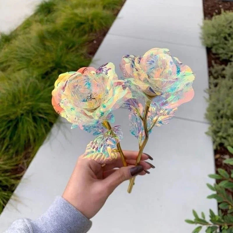 GlowPetal – Colorful Crystal Rose