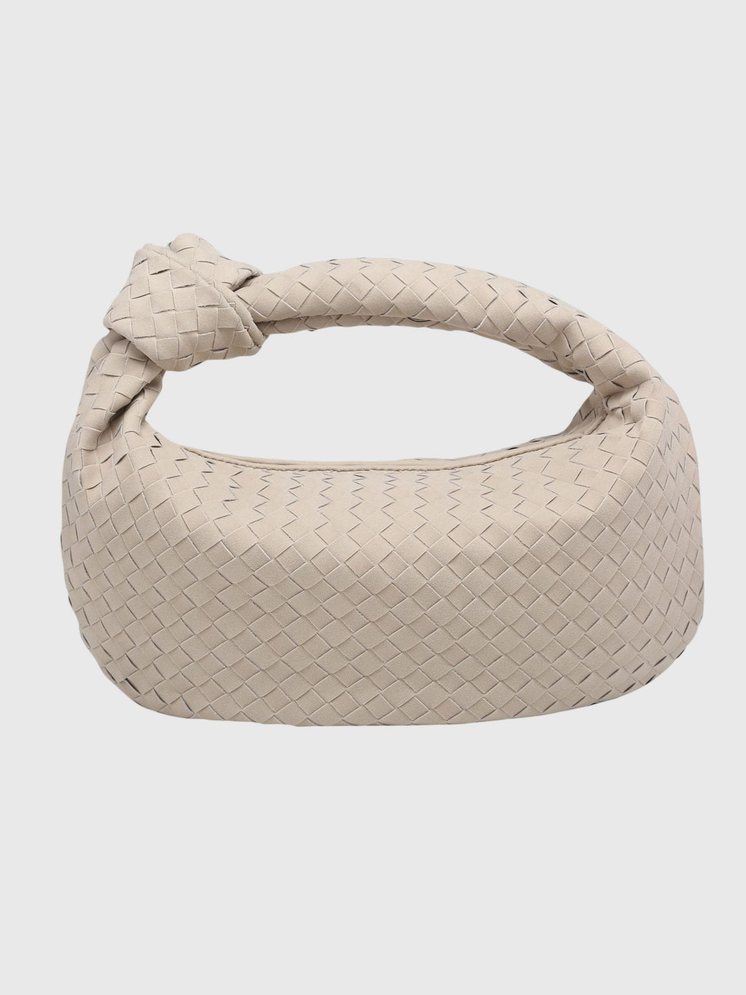Medium Women's Braided Suede Bag – Elegant Everyday Knotted Style