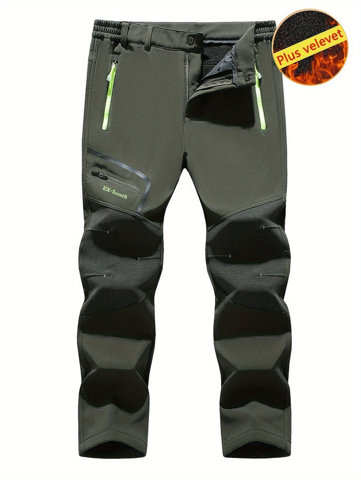 Ski Pants 25' Windproof Bib Pants with Adjustable Straps AlpineGlide TP Essential, view 2 - Elena Harper