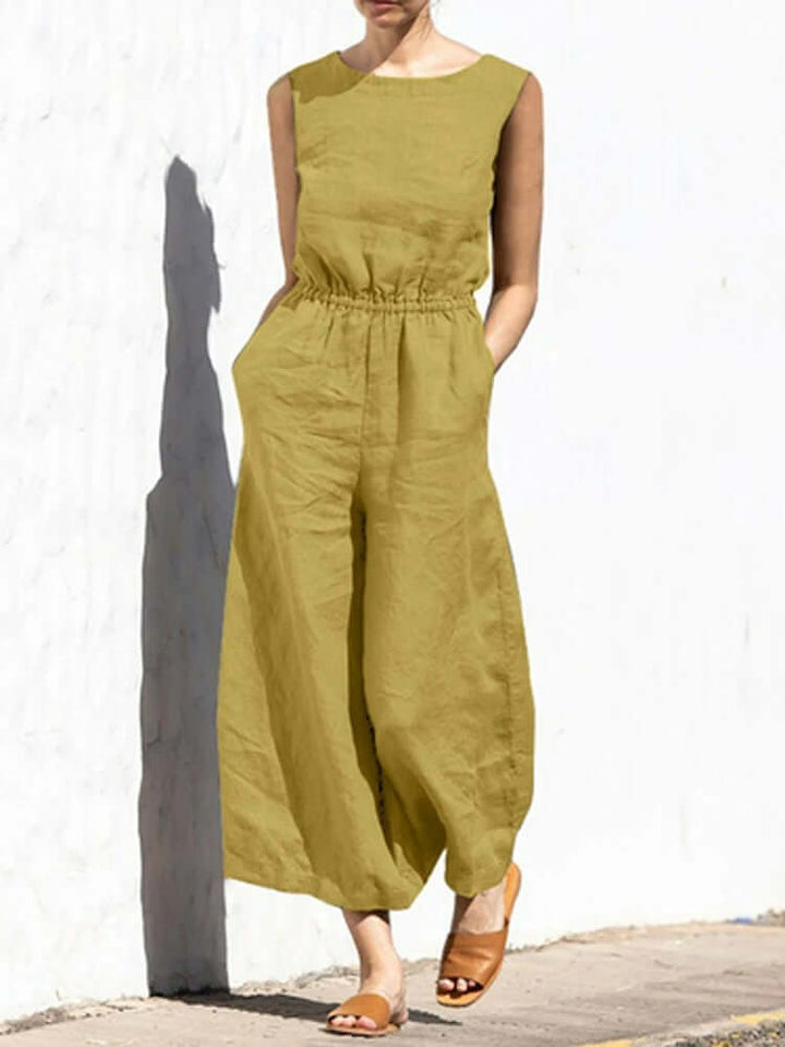 Sleeveless Women's Jumpsuit - Casual & Formal