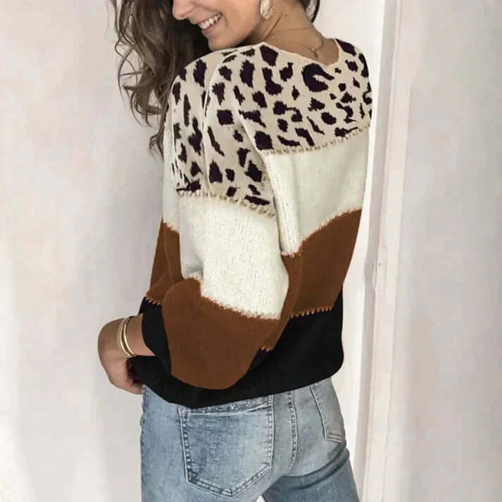 Women's Loose Knit Sweater, view 2 - Elena Harper
