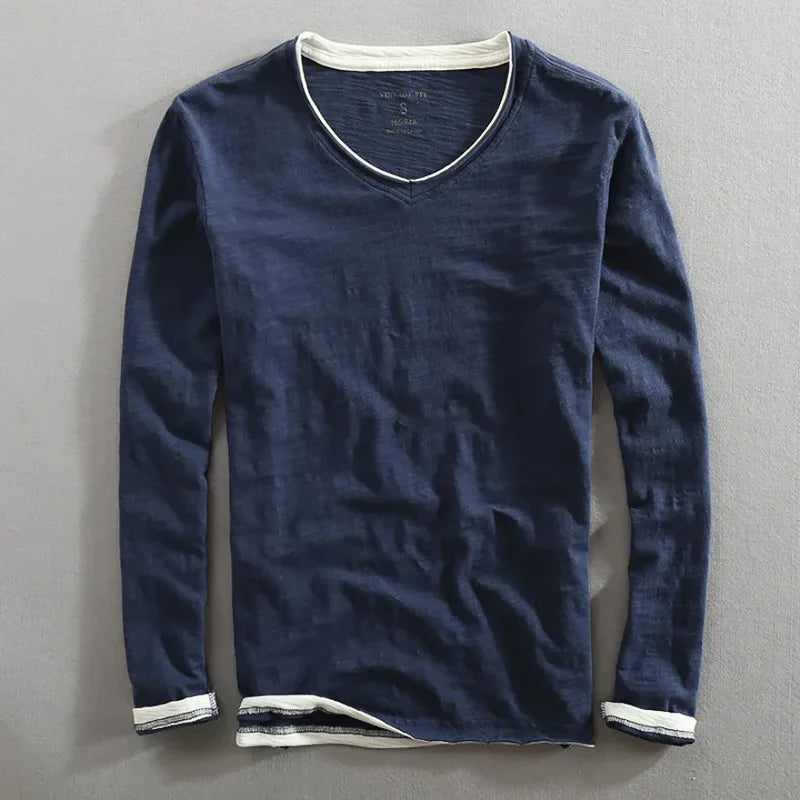 Laurent Monaco Long Sleeve Cotton Shirt, view 5 - Elena Harper