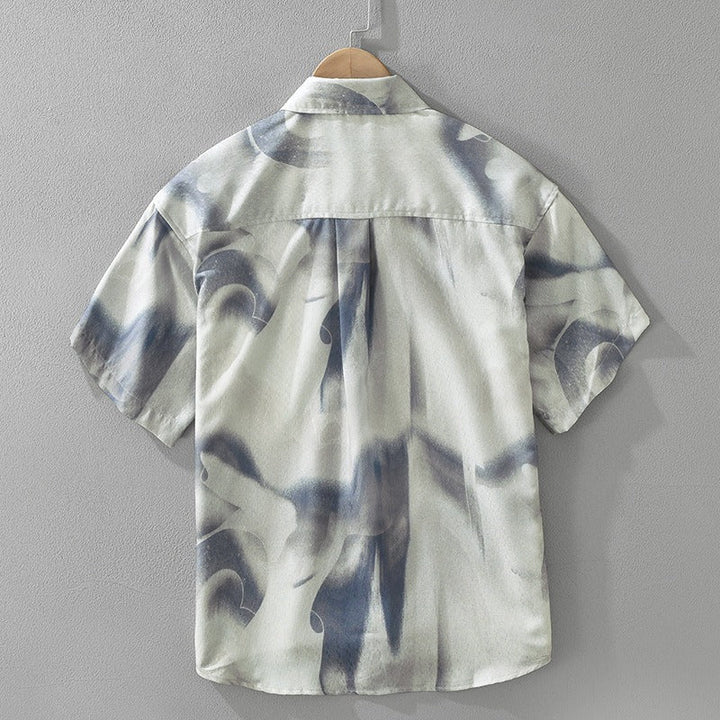 Men's Casual Shirt with Abstract Print - Mateo